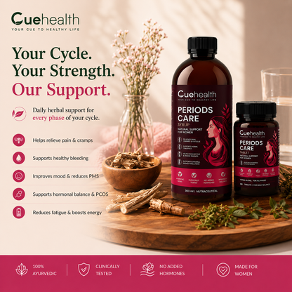 Cuehealth Women's Daily Comfort Ayurvedic Kit - Traditional Tablet & Herbal Syrup Blend