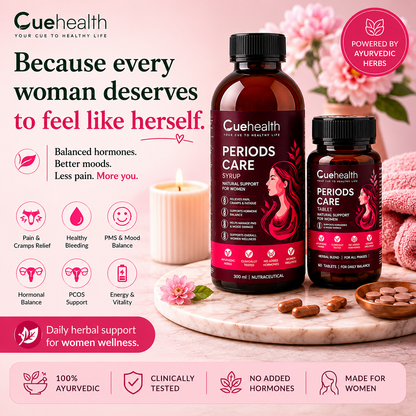 Cuehealth Women's Daily Comfort Ayurvedic Kit - Traditional Tablet & Herbal Syrup Blend