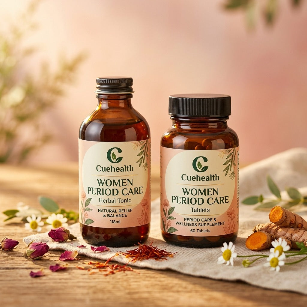 Women Period Care Kit – Herbal Tonic & Tablets for Hormonal Balance & Comfort