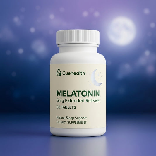 Melatonin 5mg Extended Release Tablets Natural Sleep Support (60 Tablets)