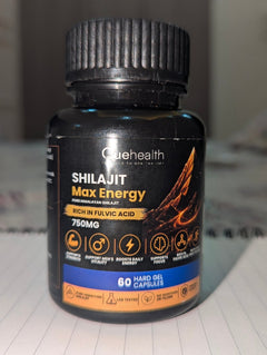 Cuehealth Shilajit Max Energy bottle shared by Nitin Agarwal